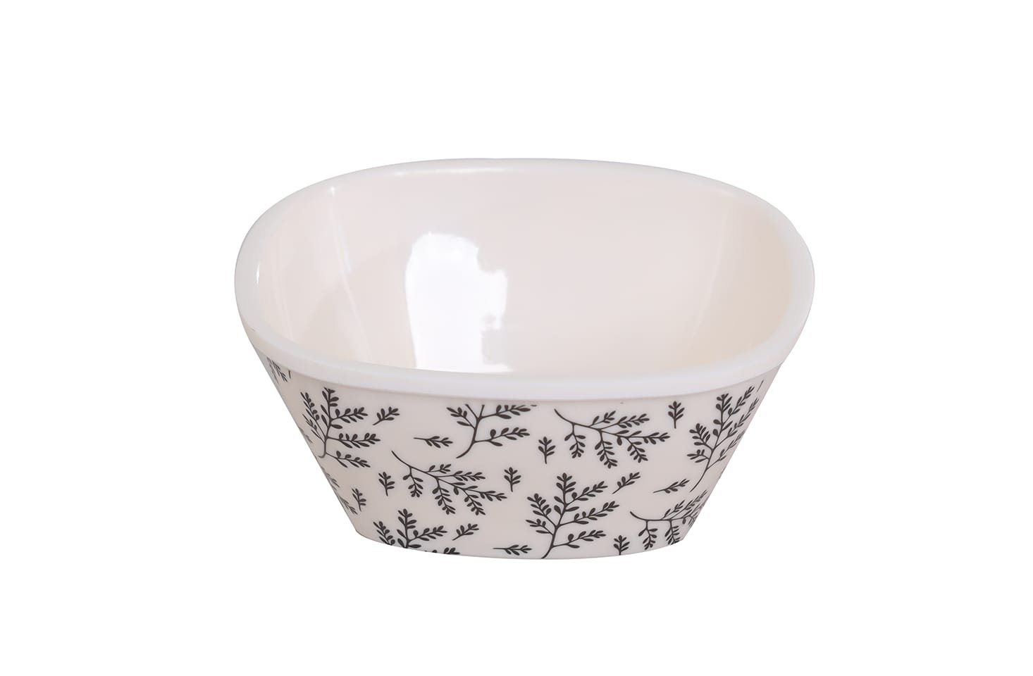 Matching black leaf bowl