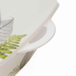 Elegant Leaf Pattern Dinner Set