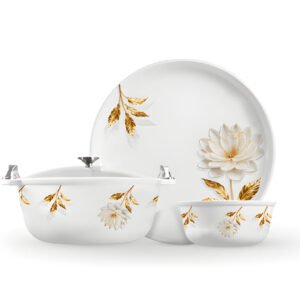 Two-Color Floral Dinner Set