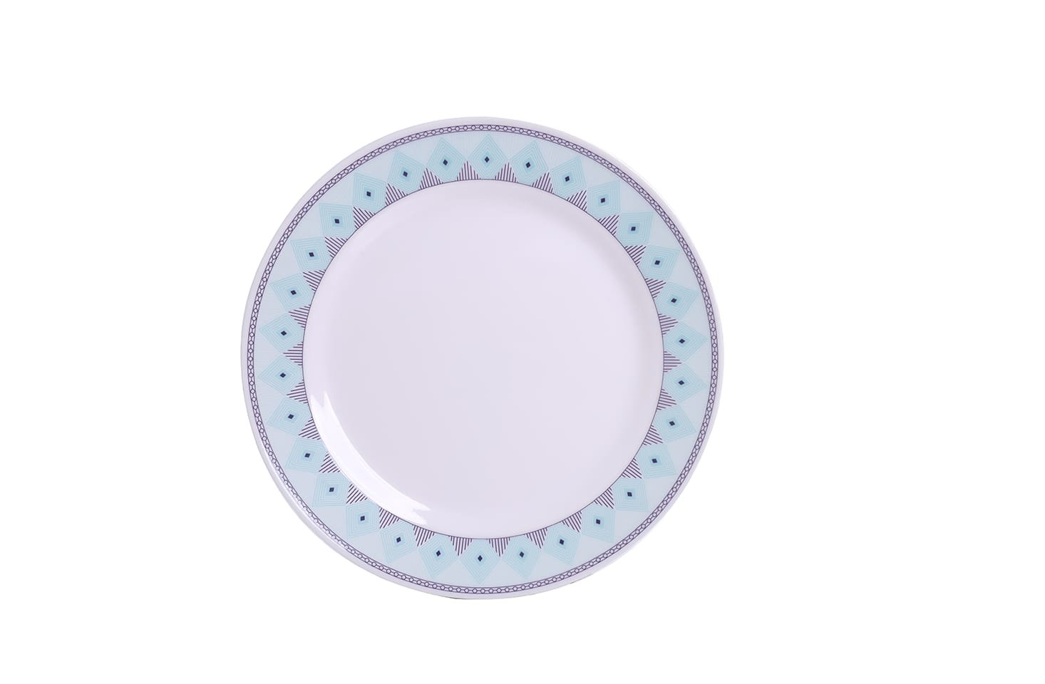 Aqua Geometric Dinner Set view 3