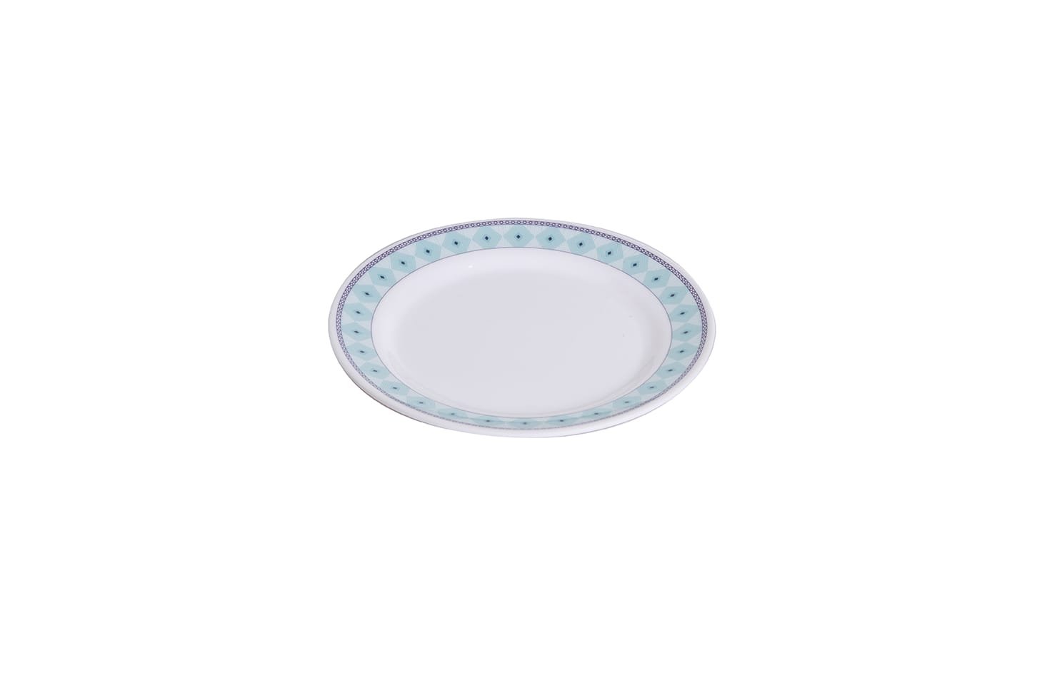 Aqua Geometric Dinner Set view 4