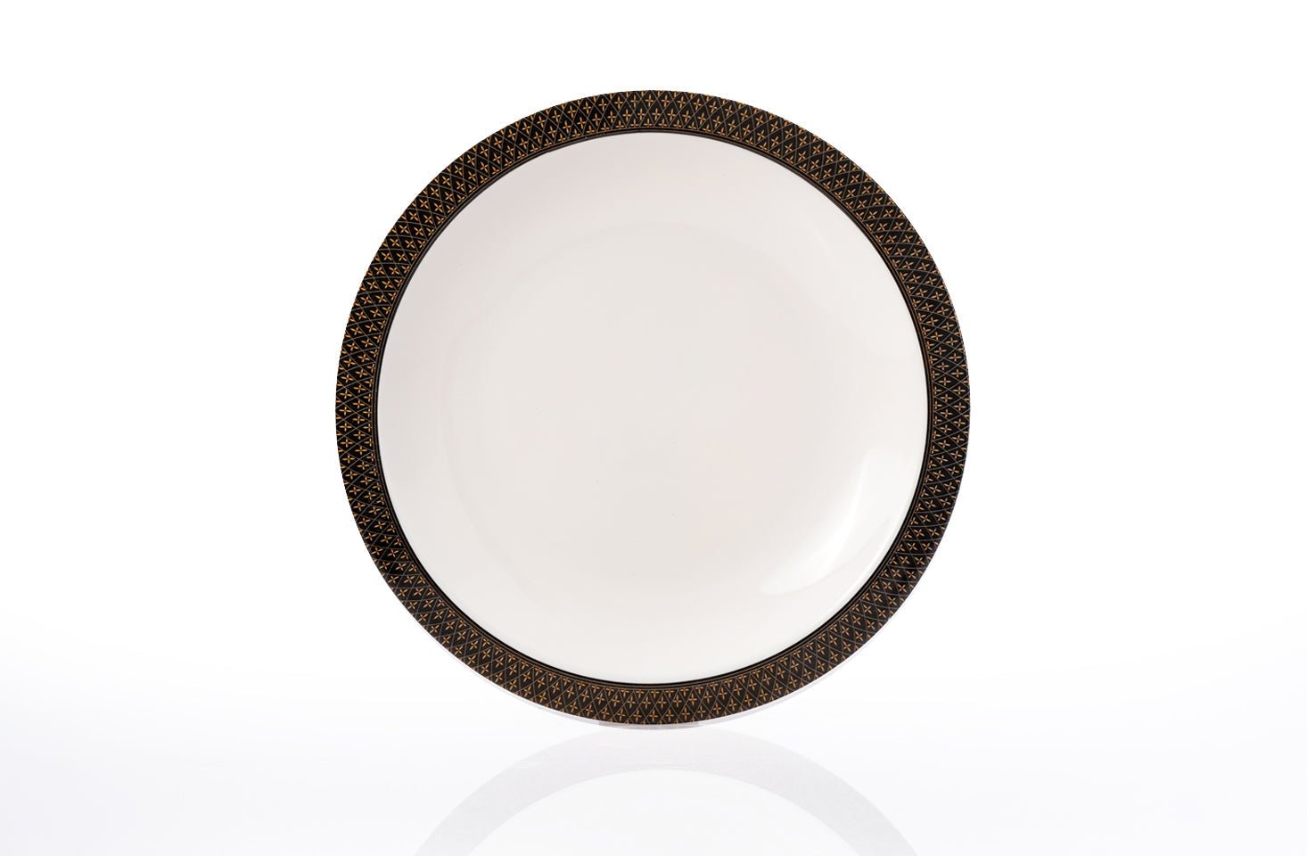 Black and Gold Geometric Dinner Set view 1