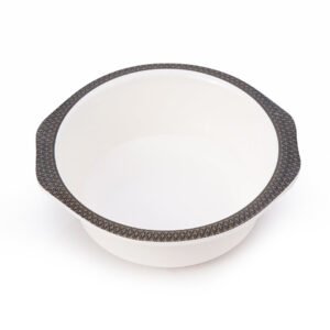 Black & Gold Geometric Dinner Set