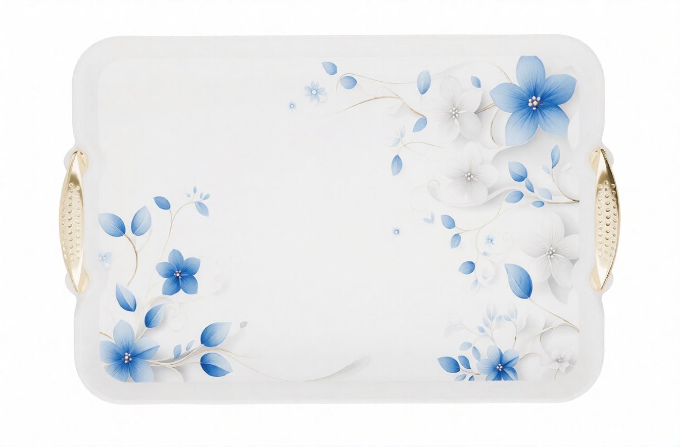 Blue Floral serving tray