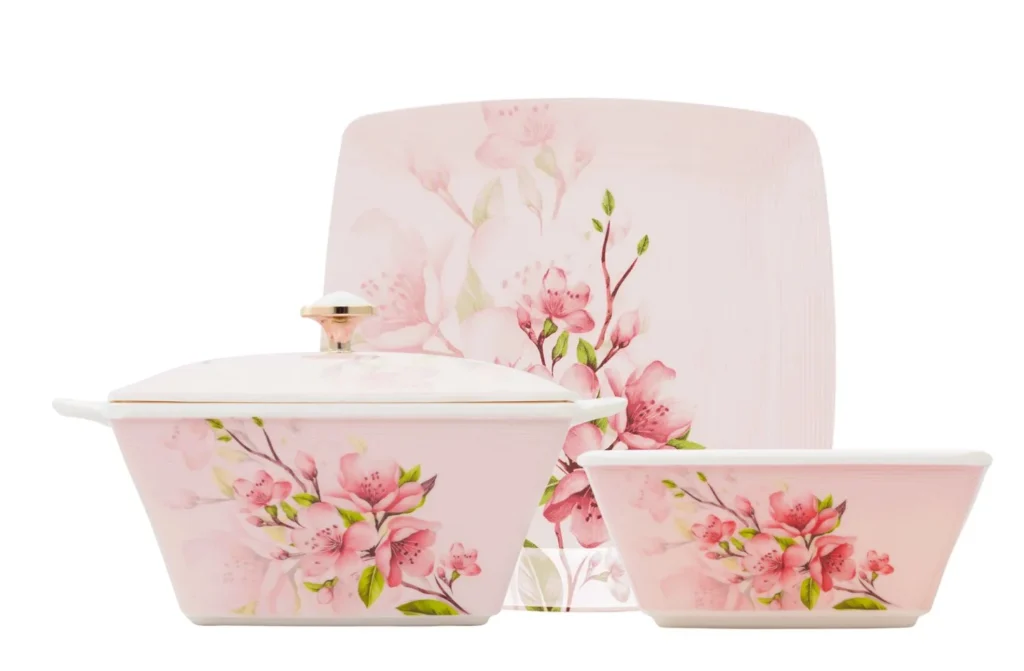 Posh Double Glazed Dinner Ware Set 80 PEC